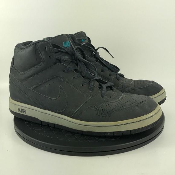 Nike Air Prestige 3 Gray/Blue Athletic High Top Shoes 407036-040 Men's Size 10 - Picture 3 of 12